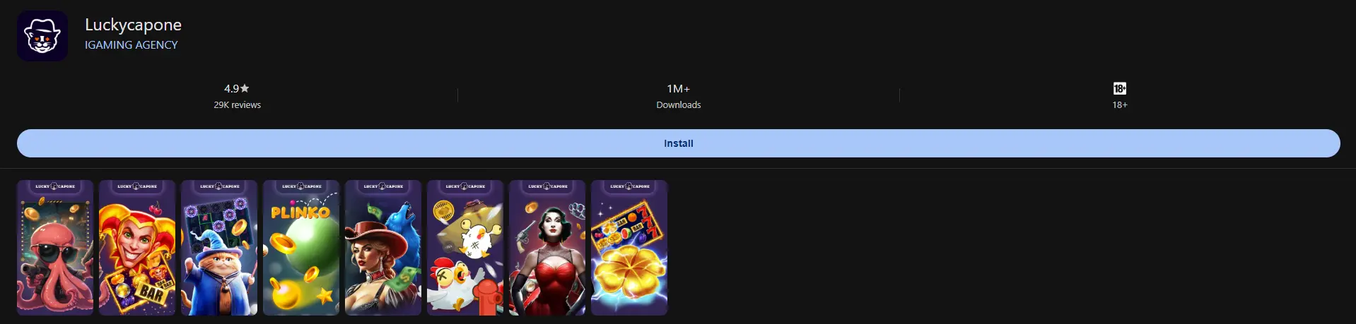 luckycapone app